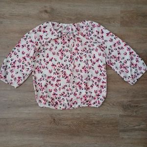 Floral spring summer light weight top